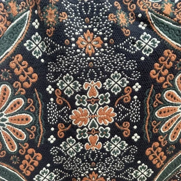 Anthropologie One Shoulder Jacquard Textured Midi Cocktail Dress Neutral Size M - Picture 5 of 9